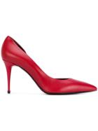 Tom Ford Pointed Cut Out Pumps - Red