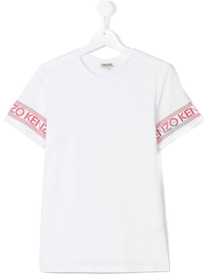 Kenzo Kids - Logo Print T-shirt - Kids - Cotton - 14 Yrs, White