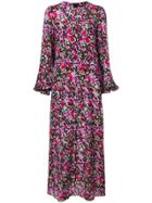 Marni Floral Print Maxi Dress - Pink & Purple