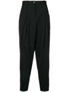 Mcq Alexander Mcqueen Drop-crotch Tailored Trousers - Black