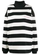 Alexander Wang Chynatown Oversized Striped Sweatshirt - Black