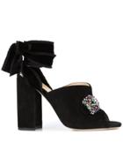 Chloe Gosselin Vanille Embellished Mules - Black