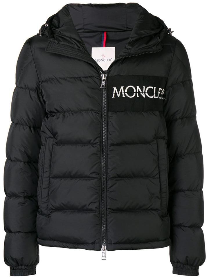 Moncler Brand Patch Winter Jacket - Black