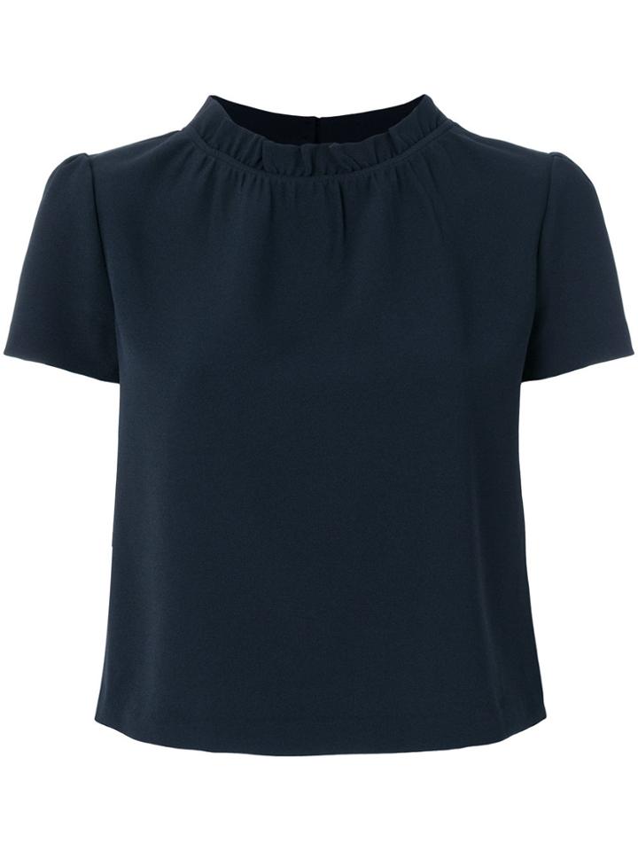 Emporio Armani Gathered Blouse - Blue