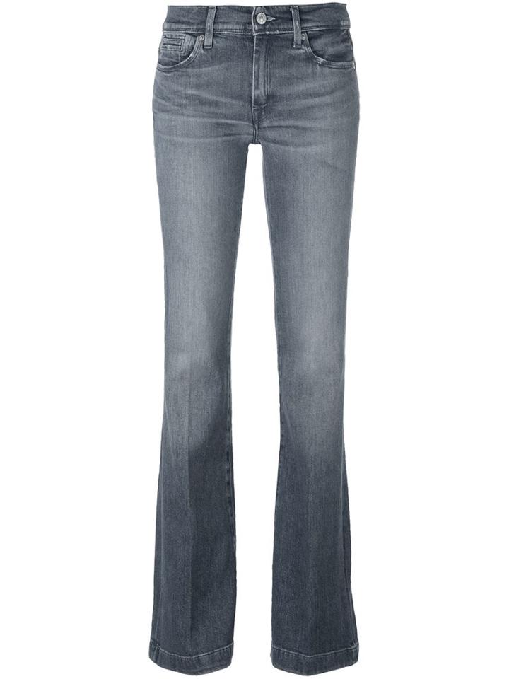 7 For All Mankind Bootcut Jeans, Women's, Size: 31, Grey, Cotton/spandex/elastane