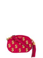Moschino Dollar Studs Clutch - Red