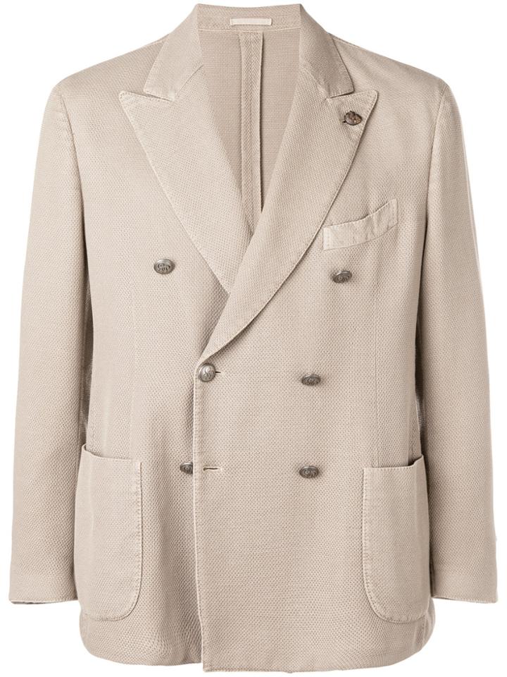 Gabriele Pasini Buttoned Up Longsleeved Jacket - Nude & Neutrals