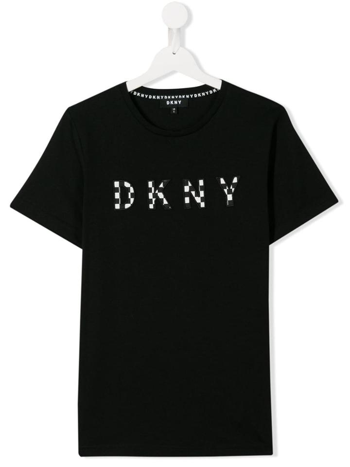 Dkny Kids Teen Logo T-shirt - Black