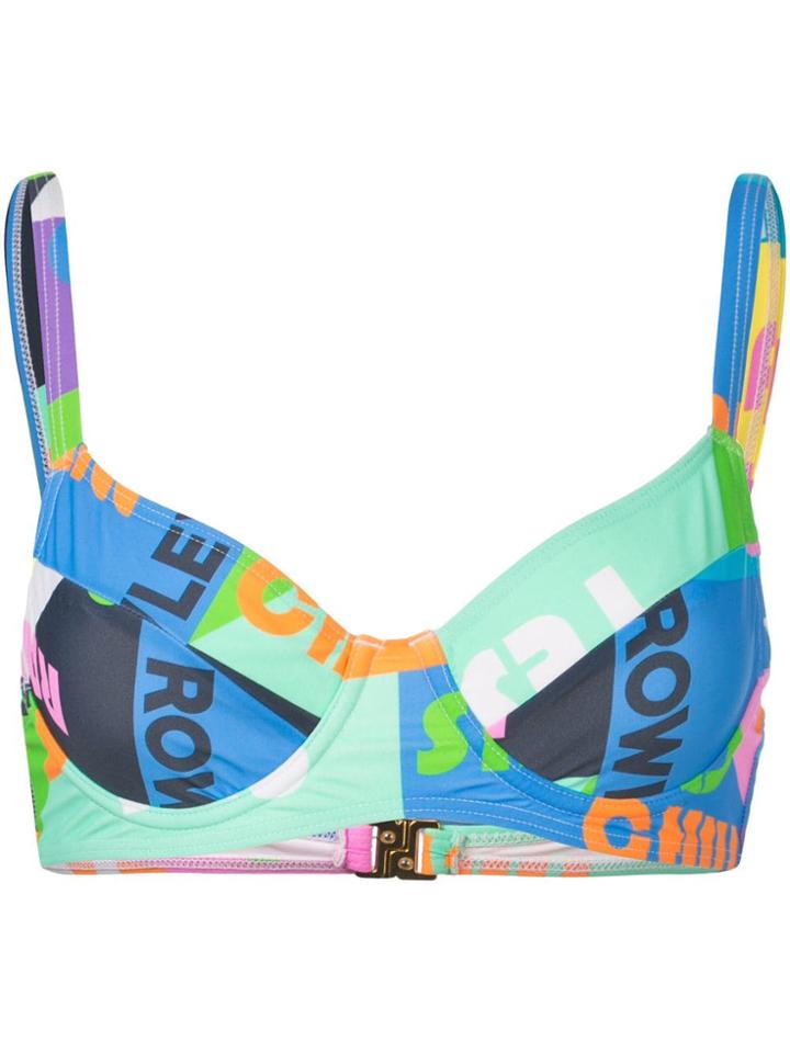 Cynthia Rowley Lola Bralette Bikini Top - Blue