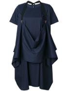 Pierantoniogaspari Short Sleeved Shift Dress - Blue