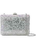 Rodo Crystal Covered Clutch - Grey