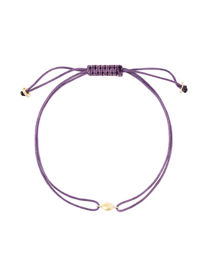 Natasha Collis 18kt Gold Nugget Friendship Bracelet