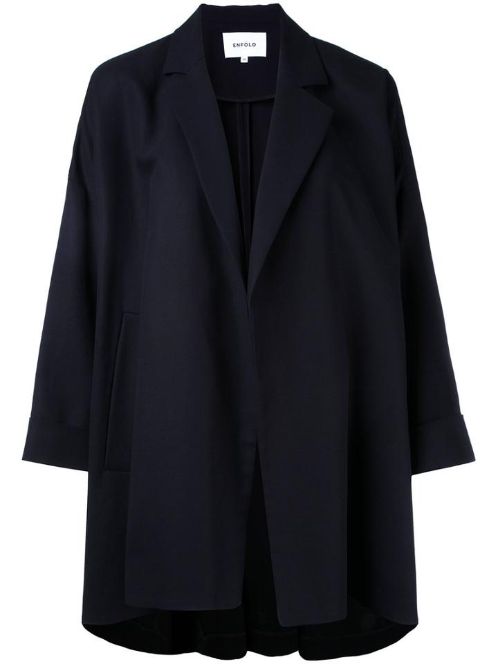 Enföld - Oversized Blazer - Women - Cotton - 38, Black, Cotton