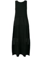 Pierantoniogaspari Panelled Long Dress - Black