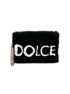 Dolce & Gabbana Cleo Fur Clutch Bag - Black