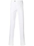 Canali Slim Fit Chinos - White