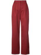 Dvf Diane Von Furstenberg Pleated Trousers - Red
