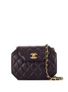 Chanel Vintage Cc Logos Chain Shoulder Bag - Purple