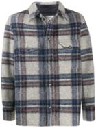 Isabel Marant Plaid-patterned Shirt Jacket - Blue