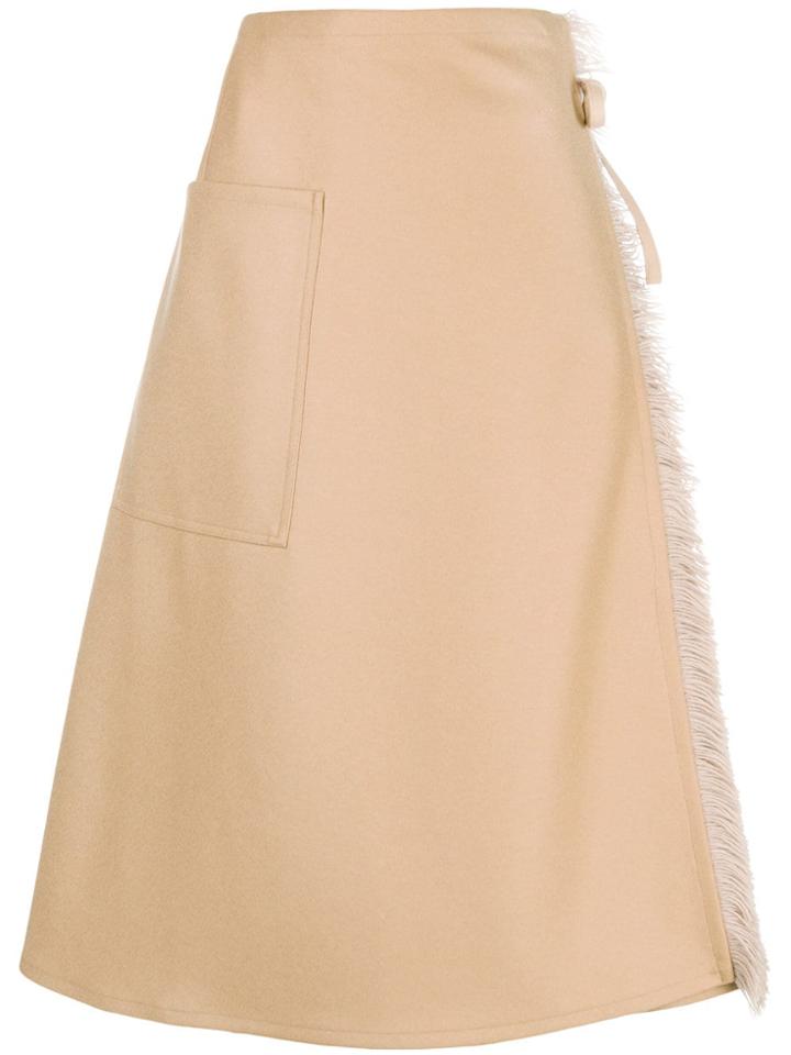 Sofie D'hoore Fringe-trimmed Kilt Skirt - Brown