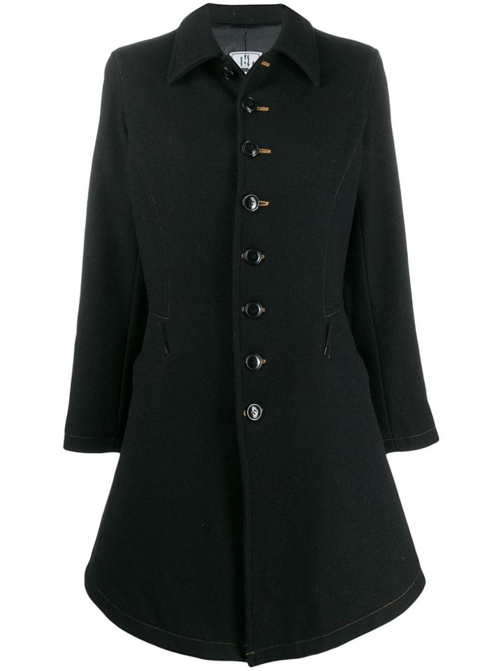 Jean Paul Gaultier Pre-owned Military Style Coat - Black