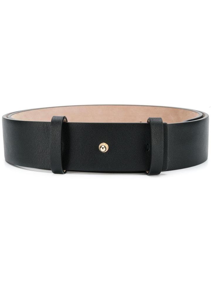 Valentino Logo Print Belt - Black