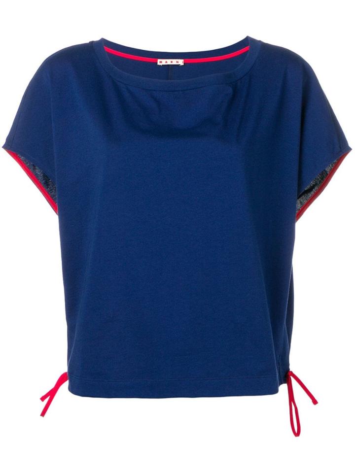 Marni Drawstring Detail Top - Blue