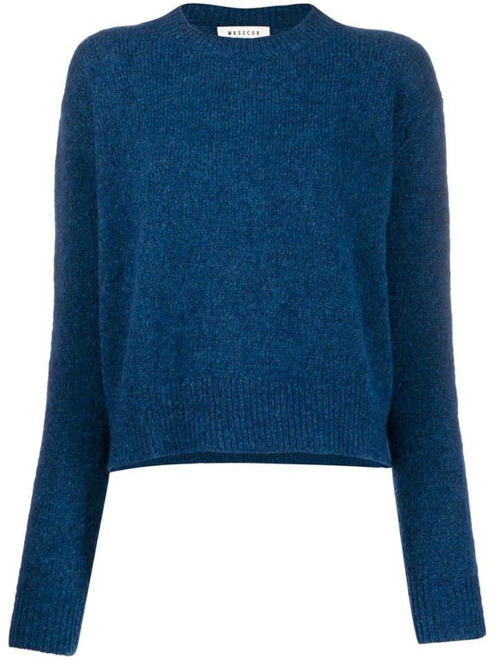 Masscob Hill Crew Neck Jumper - Blue