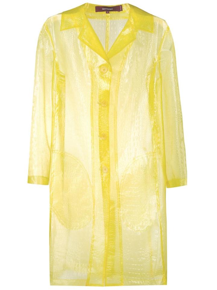 Sies Marjan Crocodile-effect Raincoat - Yellow