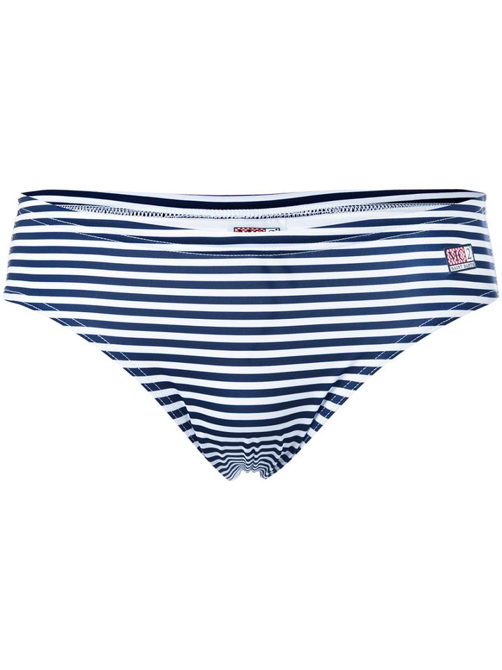 Mc2 Saint Barth - Striped Swimming Trunks - Men - Polyamide/polyester/spandex/elastane - L, Blue, Polyamide/polyester/spandex/elastane