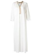Adriana Degreas Long Panelled Dress - White