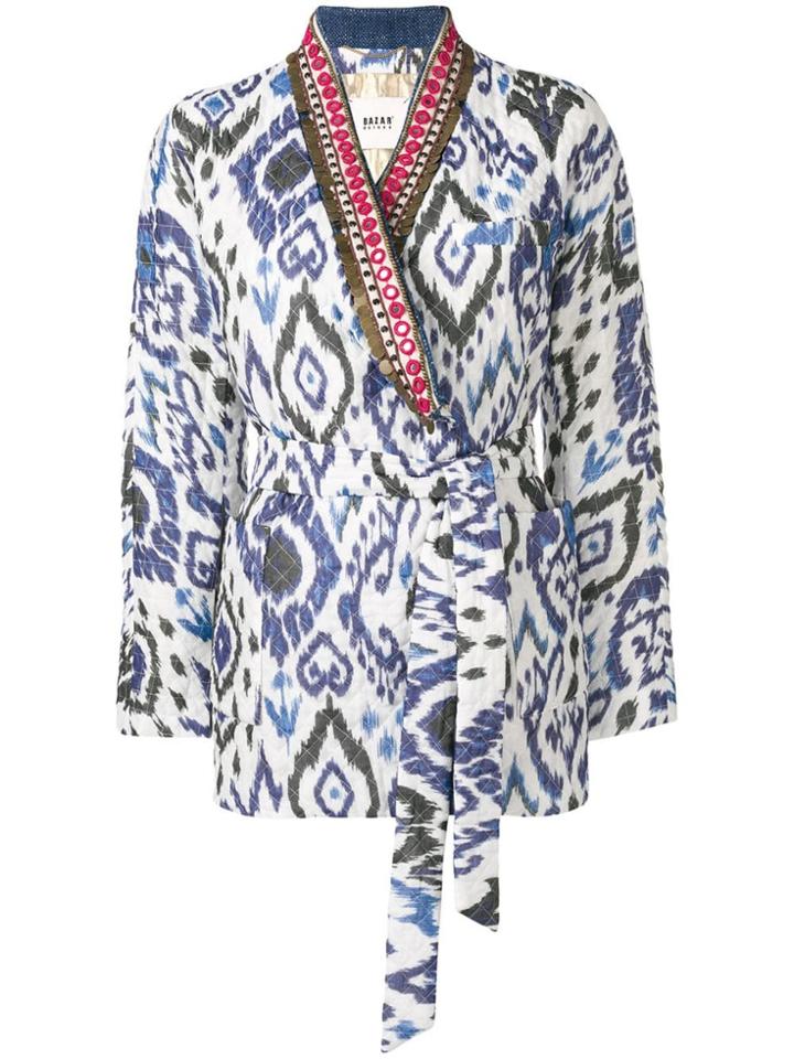 Bazar Deluxe Aztec Print Jacket - White