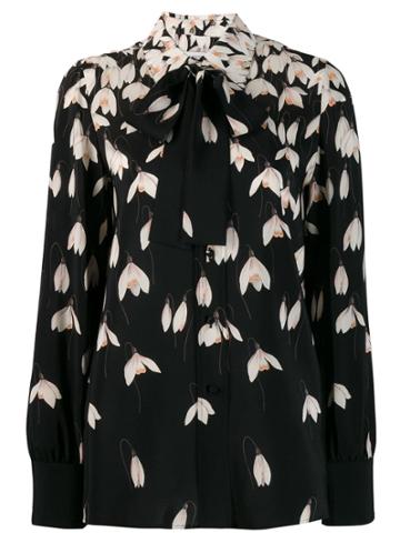 Valentino Snowdrop Print Blouse - Black