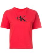 Calvin Klein Logo Print T-shirt - Red