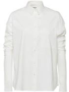 Prada Gathered Boxy Shirt - White