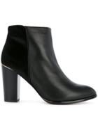 Loveless Panel Ankle Boots - Black