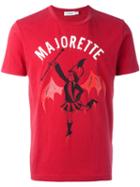 Coach Graphic Print T-shirt, Men's, Size: Large, Red, Cotton