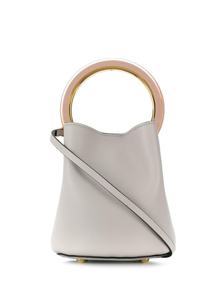 Marni Mini Pannier Bucket Bag - White