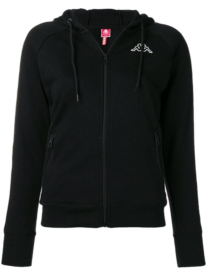 Kappa Logo Zip Hoodie - Black