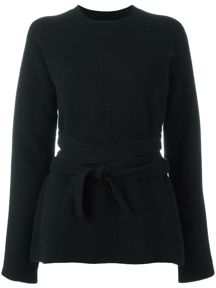 Proenza Schouler Belted Jumper, Women's, Size: Small, Black, Spandex/elastane/cashmere/wool