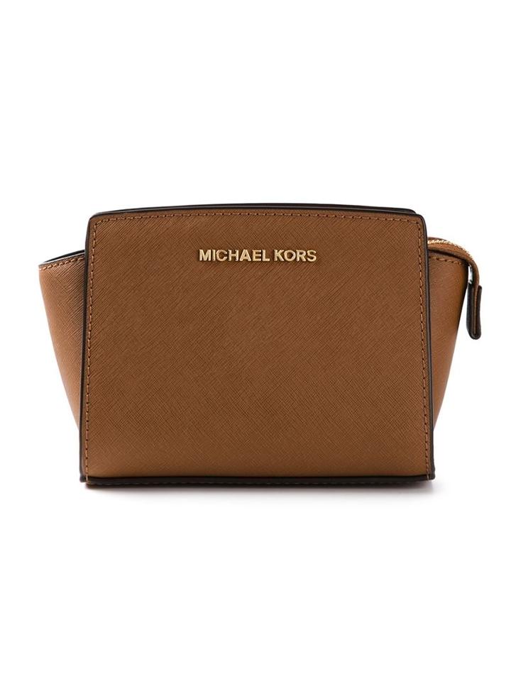 Michael Michael Kors Mini 'selma' Crossbody Bag, Women's, Brown, Leather