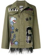 History Repeats Patchwork Designed Jacket - Green