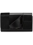 Perrin Paris Asymmetric 'glove' Clutch - Black