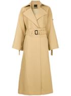 Aula Oversized Trench Coat - Brown