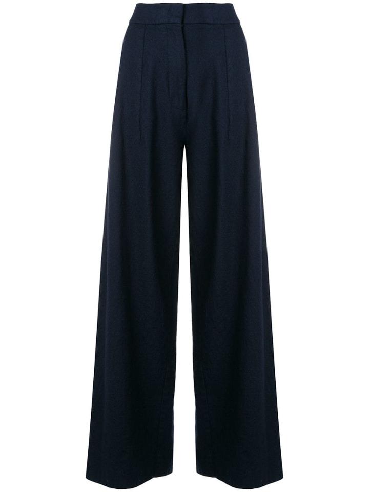 Erika Cavallini High Waisted Trousers - Blue
