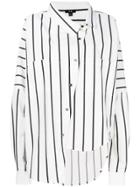 Ji Oh Asymmetric Button Shirt - White