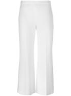 Theory Cropped Trousers, Women's, Size: 2, White, Polyester/triacetate