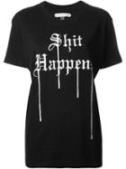 Off-white Shit Happens Print T-shirt, Women's, Size: Xs, Black, Cotton