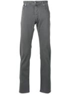 Jacob Cohen Straight Leg Jeans, Men's, Size: 38, Grey, Cotton/spandex/elastane/lyocell