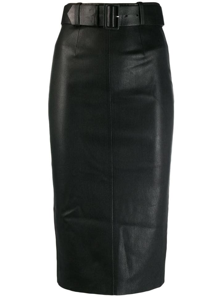 Stouls High-waist Fitted Skirt - Black